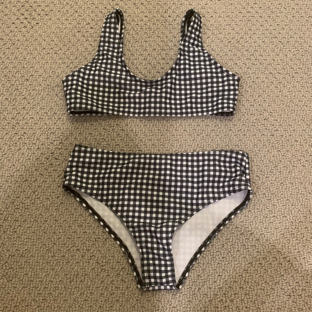 Girls gingham bikini
